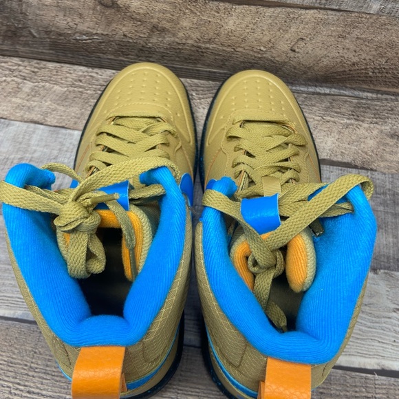 Nike Court Borough Mid 2 Boot 'Club Gold Blue Hero BQ5440-701 Youth Size 7Y New - Picture 7 of 11